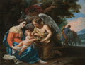 Rest on the Flight into Egypt by Charles Poërson (French, 1609–1667) - Classic Art canvas print