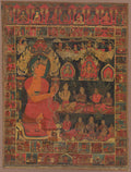 Bejeweled Buddha Preaching by  - Classic Art canvas print
