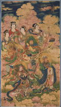The Eight Hosts of Deva, Naga, and Yakshi by  - Classic Art canvas print