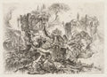 The Tomb of Nero by Giovanni Battista Piranesi (Italian, 1720–1778) - Classic Art canvas print