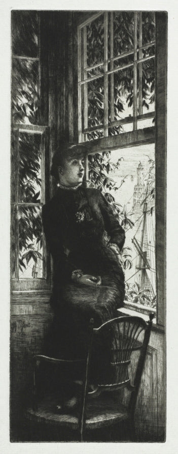 At the Sea Side by James Tissot (French, 1836–1902) - Classic Art canvas print