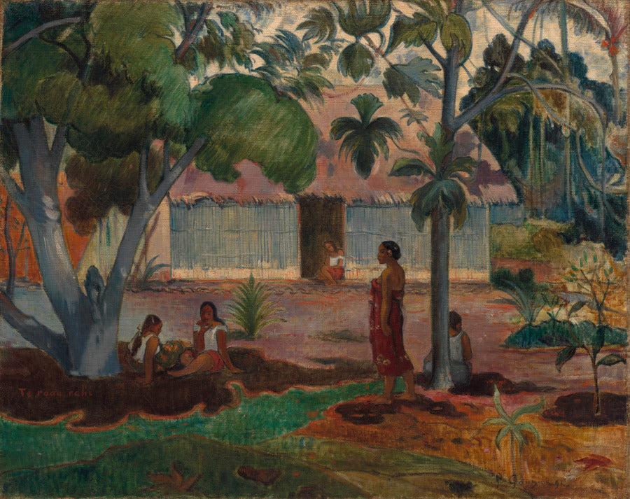 The Large Tree by Paul Gauguin (French, 1848–1903) - Post-Impressionist canvas print