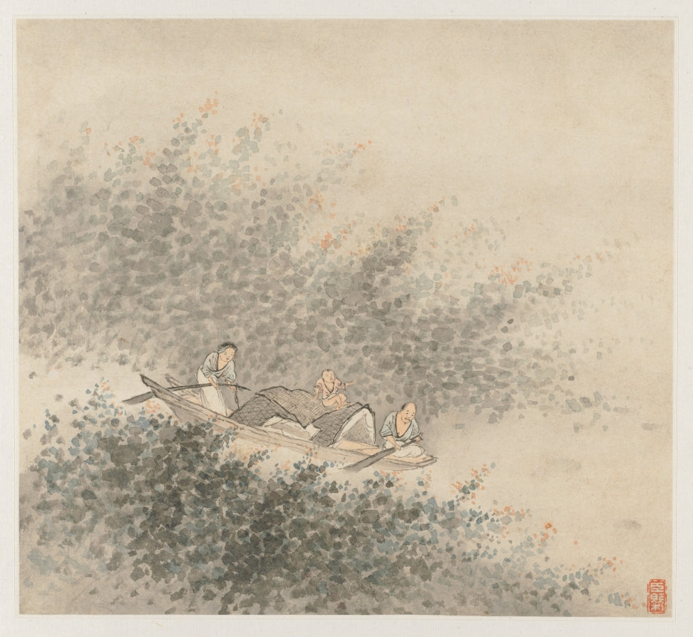 Album of Landscapes Leaf 6 by Wang Gai (Chinese, active c. 1677–1705) - Classic Art canvas print