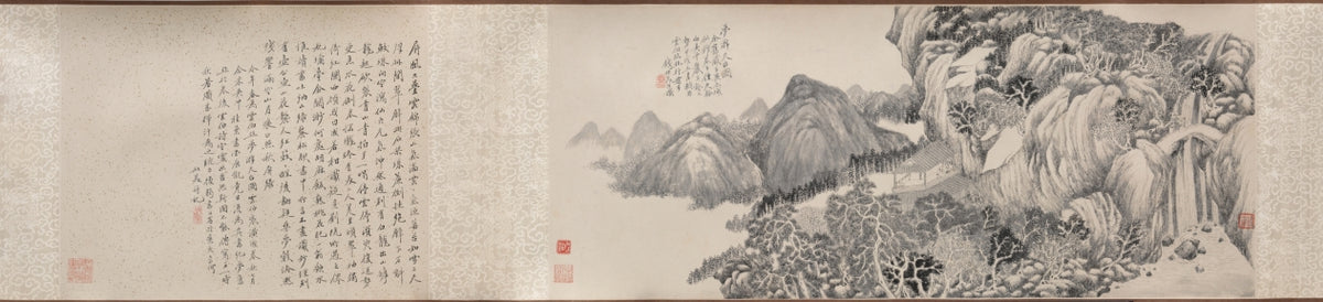 Dream Journey to Mt. Tiantai by Qian Du (Chinese, 1763–1844) - Classic Art canvas print