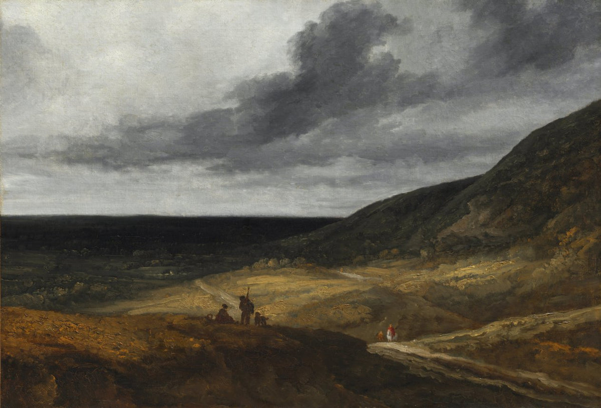 Landscape Near Paris by Georges Michel (French, 1763–1843) - Classic Art canvas print