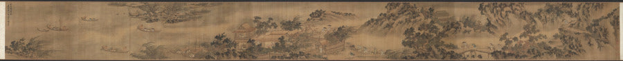 Returning to the Village in a Rainstorm by Xie Shichen (Chinese, 1487–after 1567) - Classic Art canvas print