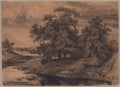 Landscape with Large Trees by Gustave Courbet (French, 1819–1877) - Realist canvas print