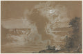 Niagara Falls by Moonlight by Frederic Edwin Church (American, 1826–1900) - Classic Art canvas print