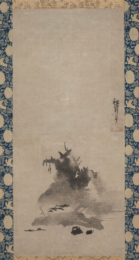 Haboku Flung-ink Landscape by Shūgetsu Tōkan (Japanese, 1440?–1529) - Classic Art canvas print