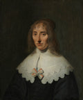Portrait of a Woman by Govaert Flinck (Dutch, 1615–1660) - Classic Art canvas print
