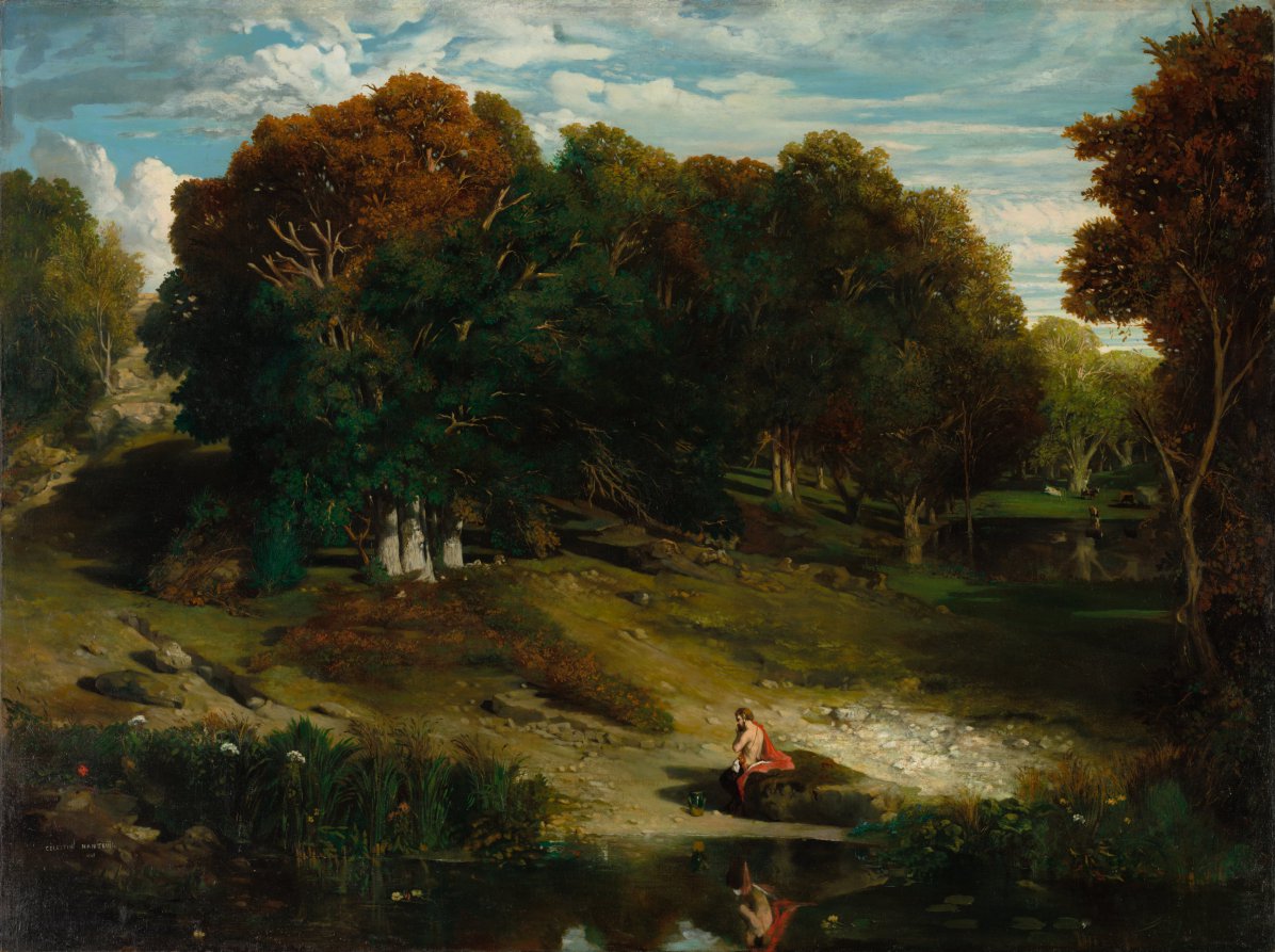 In the Forest by Célestin François Nanteuil (French, 1813–1873) - Classic Art canvas print