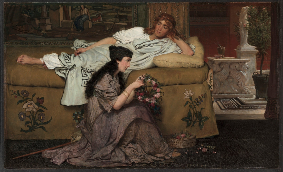 Glaucus and Nydia by Lawrence Alma-Tadema (British, 1836–1912) - Academic canvas print