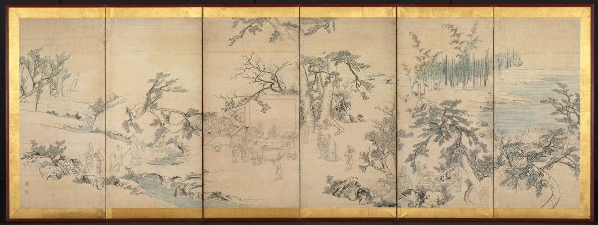 Literary Gathering in the Orchid Pavilion by Maruyama Ōkyo (Japanese, 1733–1795) - Classic Art canvas print