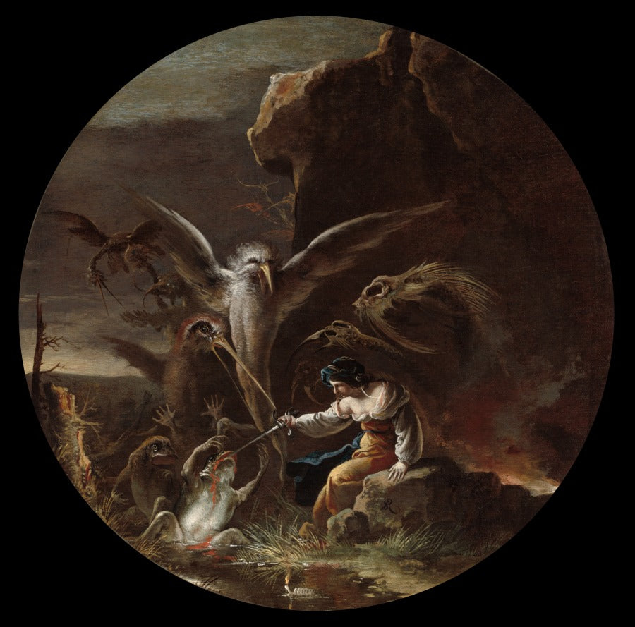 Scenes of Witchcraft Morning by Salvator Rosa (Italian, 1615–1673) - Classic Art canvas print