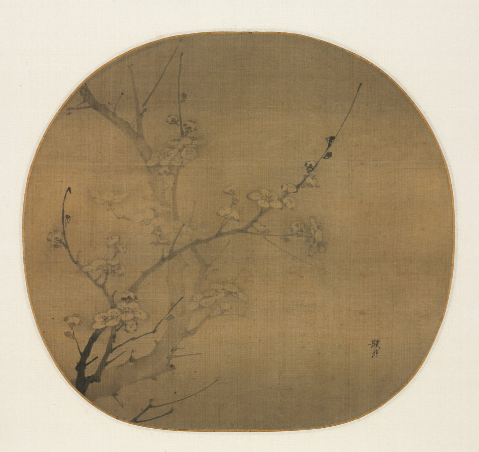 Plum Blossoms in Moonlight by Yan Hui (Chinese, active 1270–1310) - Classic Art canvas print