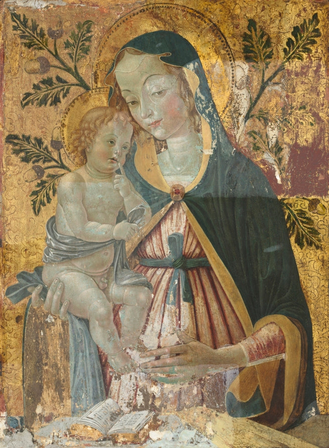 Virgin and Child by Fiorenzo di Lorenzo (Italian) - Classic Art canvas print