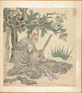 Paintings after Ancient Masters A Lohan after Guanxiu by Chen Hongshou (Chinese, 1598/99–1652) - Classic Art canvas print