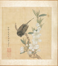 Paintings after Ancient Masters A Bird and Peach-Blossom Branch by Chen Hongshou (Chinese, 1598/99–1652) - Classic Art canvas print