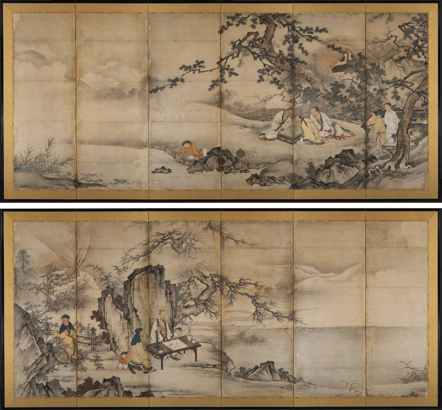 The Four Accomplishments by Kano Shōei (Japanese, 1519–1592) - Classic Art canvas print