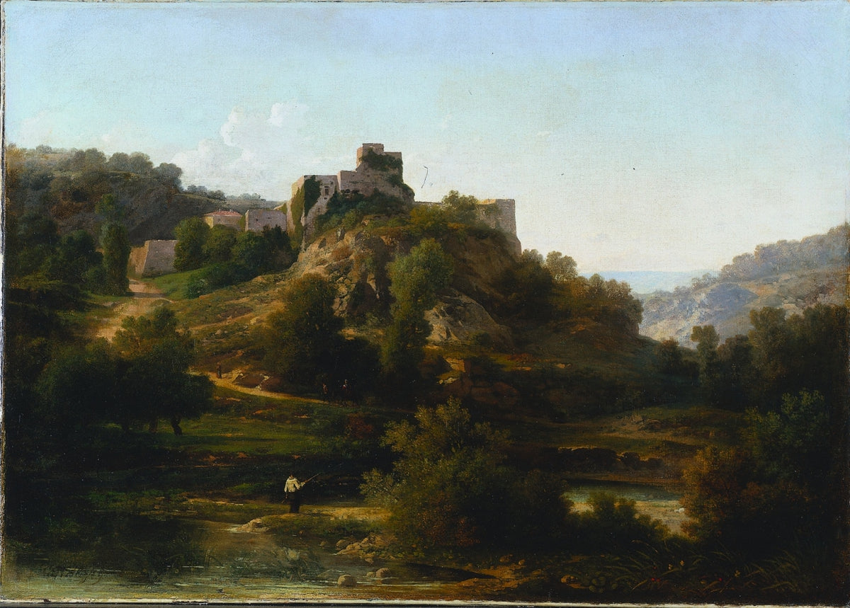 Chteauvieux-sur-Suran by Antoine-Claude Ponthus-Cinier (French, 1812–1885) - Classic Art canvas print