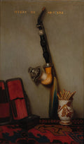 Still Life with Pipe and Matches by Alexandre-Gabriel Decamps (French, 1803–1860) - Classic Art canvas print