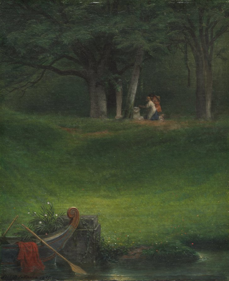 Offering to the God Pan by Paul Delaroche (French, 1797–1856) - Classic Art canvas print
