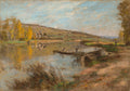 Quai au Sable, Chartves by Léon Augustin Lhermitte (French, 1844–1925) - Classic Art canvas print