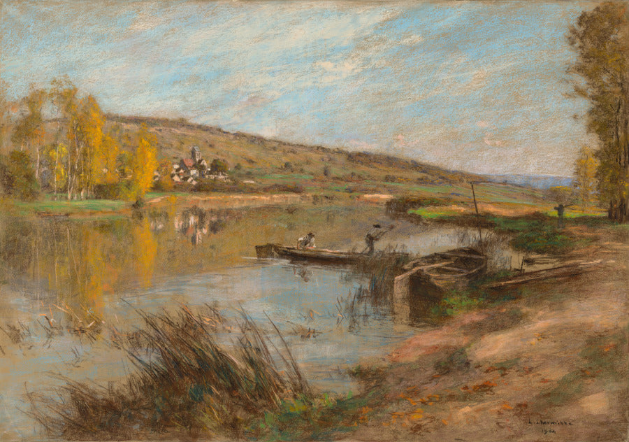 Quai au Sable, Chartves by Léon Augustin Lhermitte (French, 1844–1925) - Classic Art canvas print