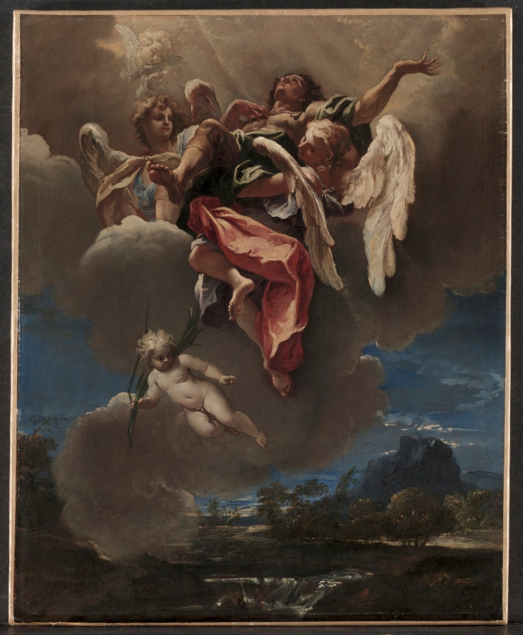 Study for An Apotheosis of a Saint for San Bernardino dei Morti, Milan by Sebastiano Ricci (Italian, 1659–1734) - Classic Art canvas print