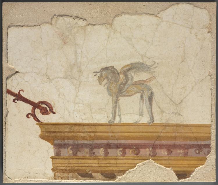 Griffin Atop Entablature by  - Classic Art canvas print