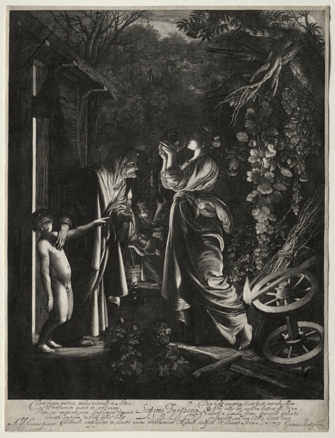 The Mocking of Ceres by Hendrik Goudt (Dutch, 1583–1648) - Classic Art canvas print