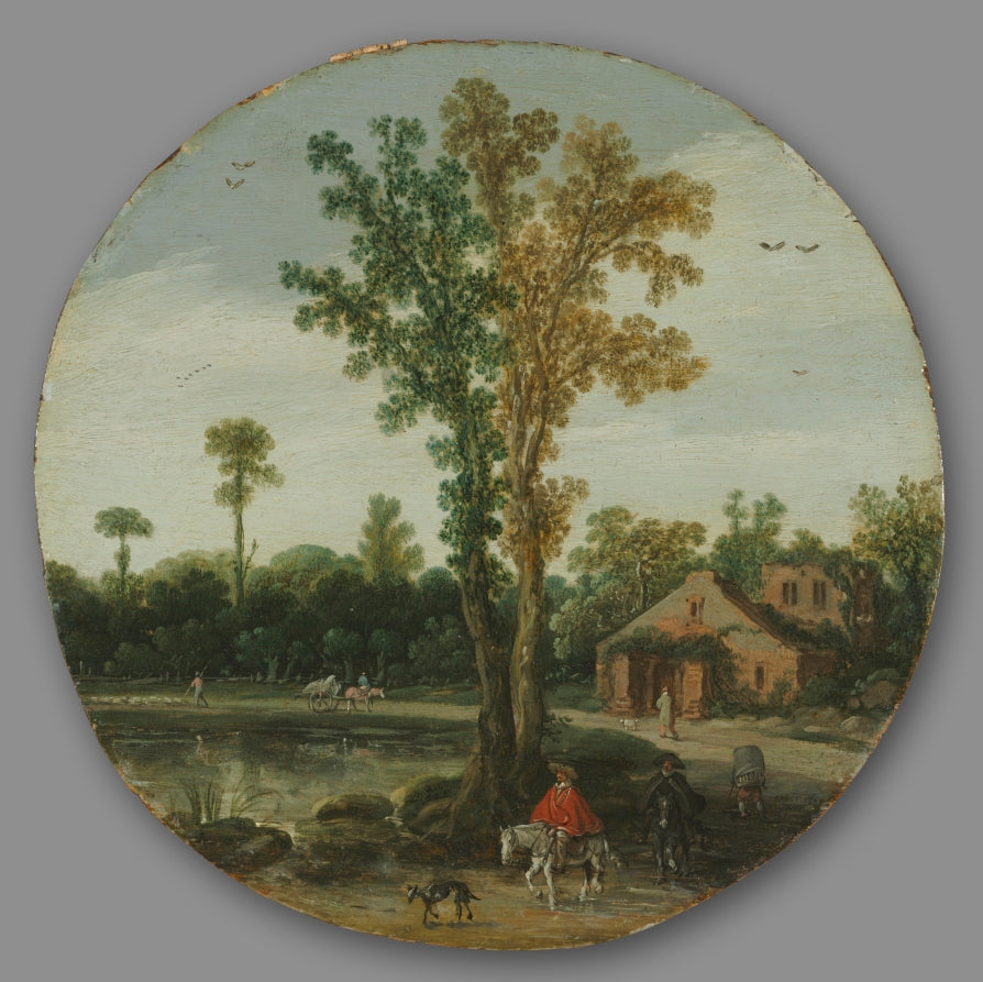 Travelers by a Lake by Esaias van de Velde (Dutch, 1587–1630) - Classic Art canvas print