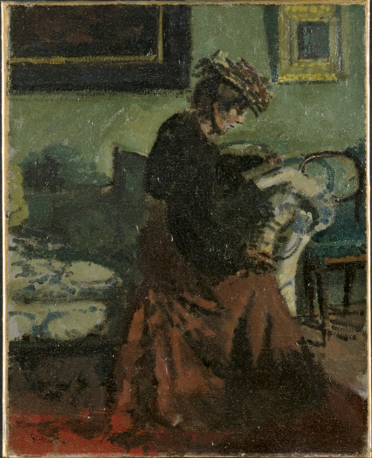 Easter Monday-Hlne Daurmont by Walter Sickert (British, 1860–1942) - Classic Art canvas print