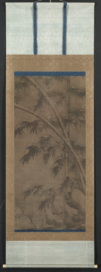 Bamboo in Four Seasons Winter by  - Classic Art canvas print