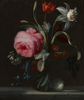 Flowers in a Vase by Simon Verelst (Dutch, 1644–1721) - Classic Art canvas print