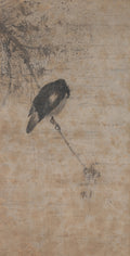 Willow and Magpie by Fachang Muqi (Chinese, 1220–1280) - Classic Art canvas print