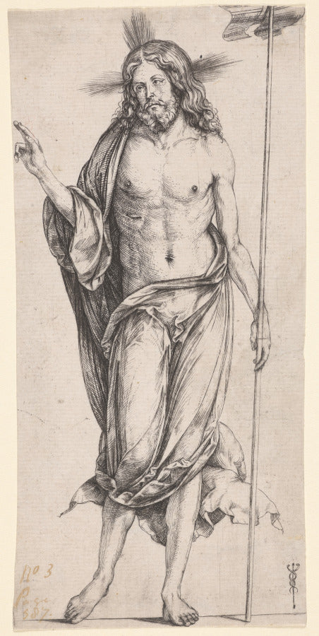The Risen Christ by Jacopo de' Barbari (Italian, c. 1460/70–c. 1516) - Classic Art canvas print