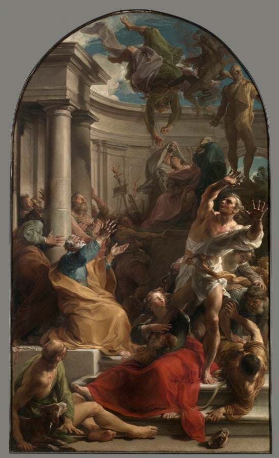 The Fall of Simon Magus by Pompeo Batoni (Italian, 1708–1787) - Classic Art canvas print