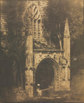 Fountain of Notre-Dame at Saint-Brieuc, Brittany by Louis-Rémy Robert (French, 1811–1882) - Classic Art canvas print