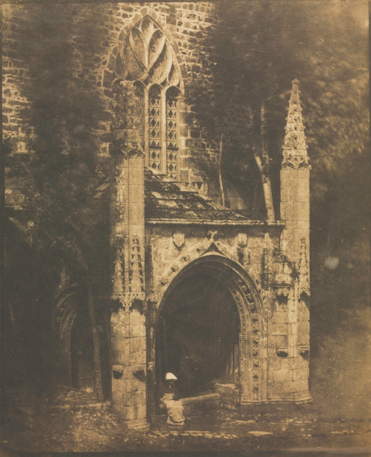 Fountain of Notre-Dame at Saint-Brieuc, Brittany by Louis-Rémy Robert (French, 1811–1882) - Classic Art canvas print