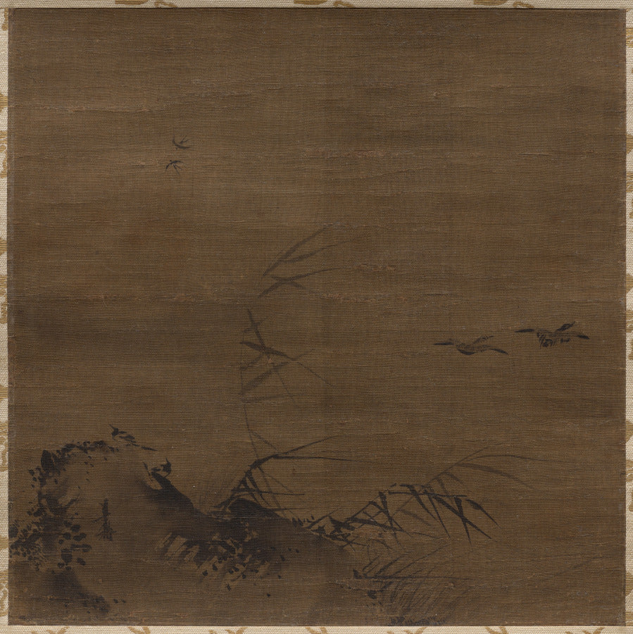 Waterfowl and Reeds by Liang Kai (Chinese, mid-1100s–early 1200s) - Classic Art canvas print