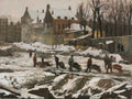 Construction Site in Amsterdam by George Hendrik Breitner (Dutch, 1857–1923) - Classic Art canvas print