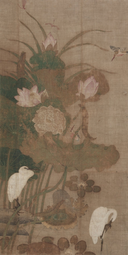 Lotuses, Insects, and Birds by  - Classic Art canvas print