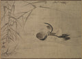 Mandarin Duck by Sesson Shūkei (Japanese, c. 1492–c. 1577) - Classic Art canvas print