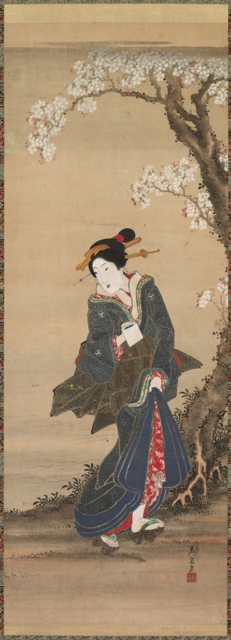 Courtesan by Ikeda Eisen (Japanese, 1790–1848) - Classic Art canvas print