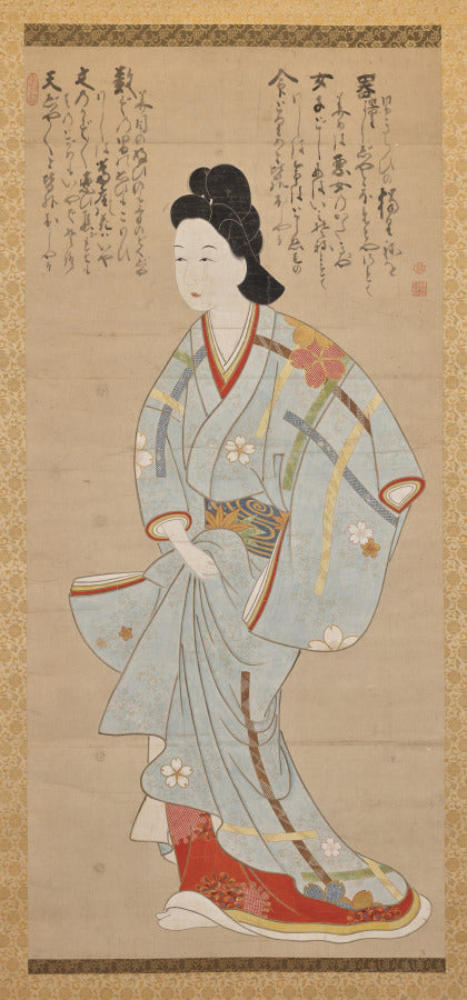 Figure of a Woman by Hakuin Ekaku (Japanese, 1685–1768) - Classic Art canvas print