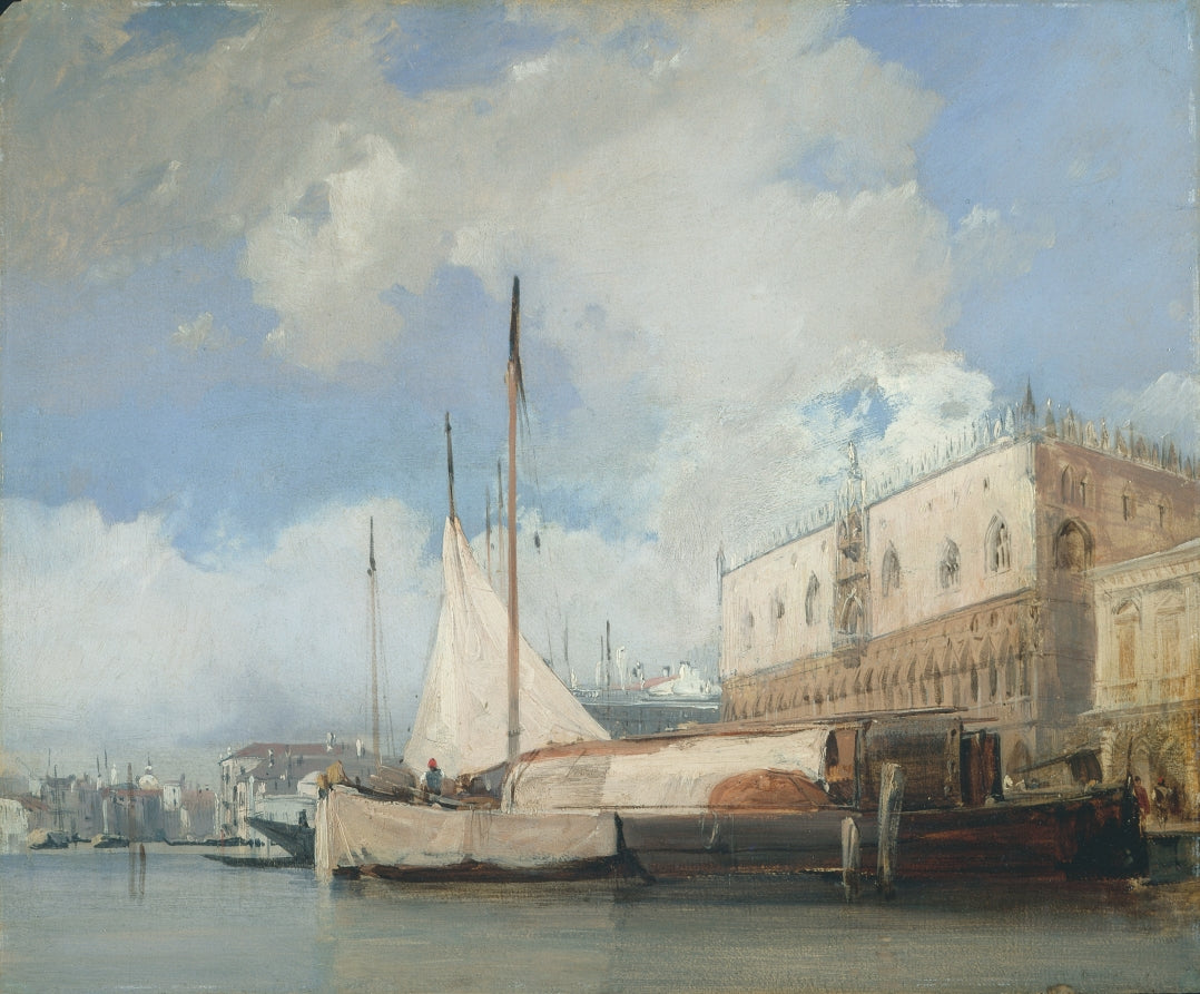 The Doge's Palace, Venice by Richard Parkes Bonington (British, 1802–1828) - Classic Art canvas print