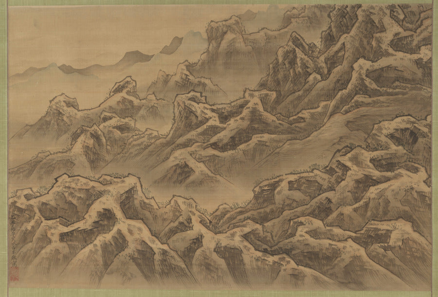 Mountains and Ravine by Suzuki Fuyō (Japanese, 1749–1816) - Classic Art canvas print