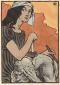 Sculptress by Eugène Grasset (French, 1841–1917) - Classic Art canvas print
