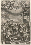 The Nativity by Giorgio Ghisi (Italian, 1520–1582) - Classic Art canvas print
